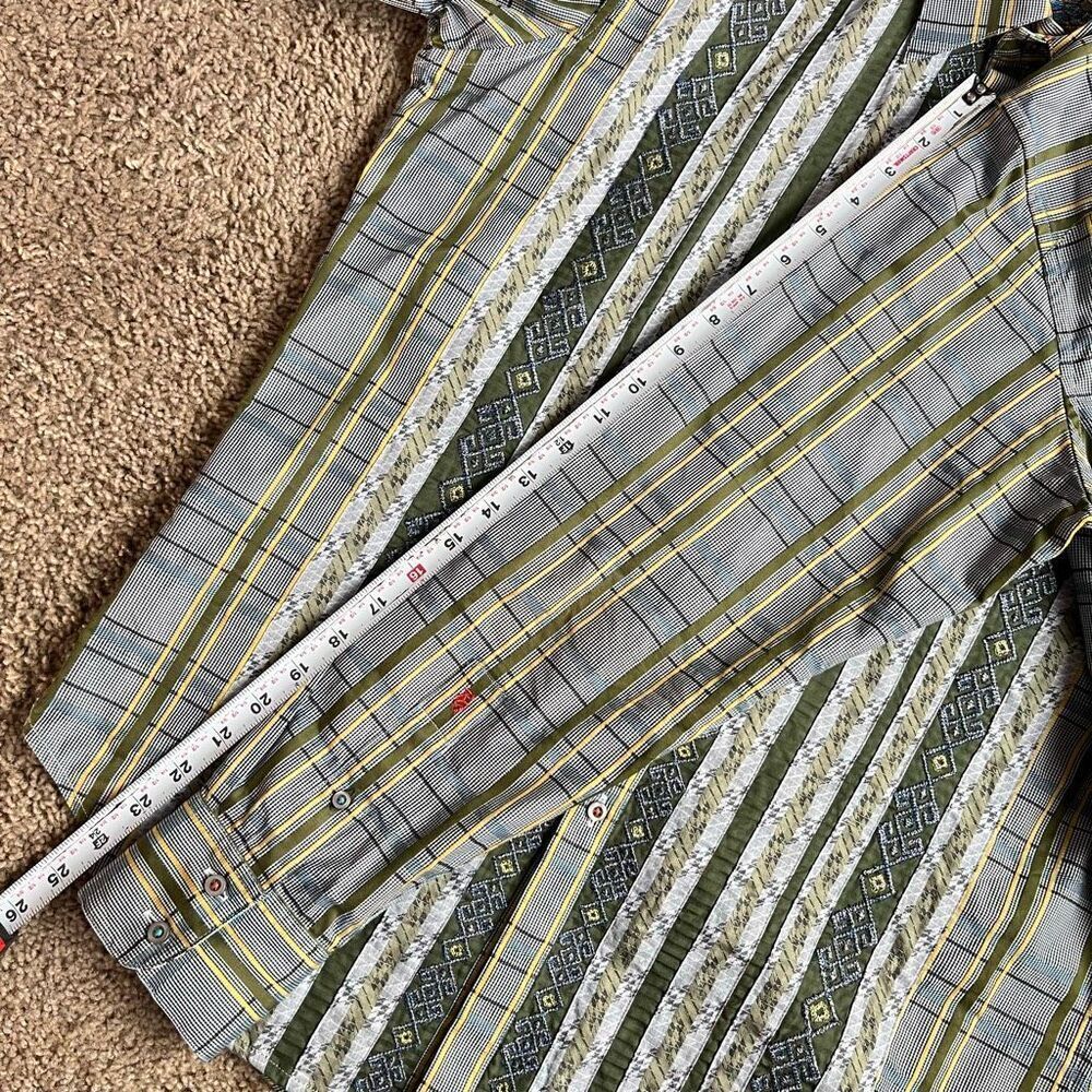 Robert Graham Patchwork Panel Button-Down Shirt –… - image 15